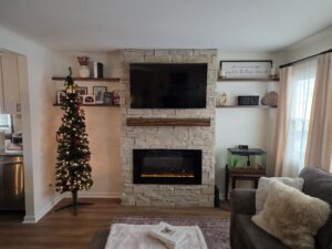 Fireplace Accent Wall Installation in Johnstown