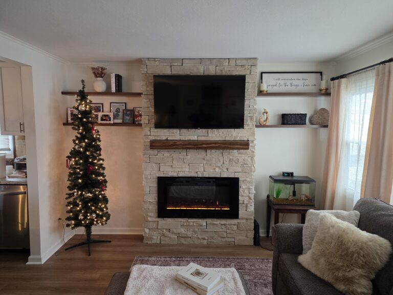 Fireplace Accent Wall Installation in Johnstown