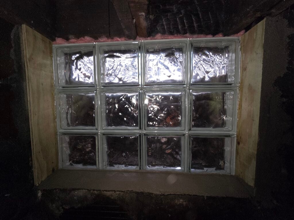 Glass Block Window Installation in Murrysville