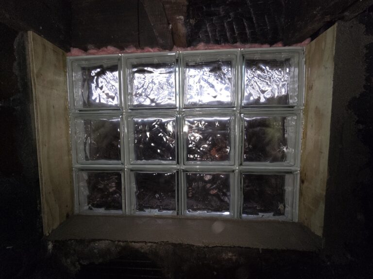 Glass Block Window Installation in Murrysville