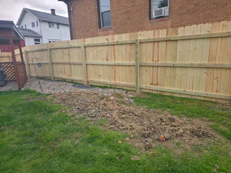Wooden Privacy Fence Installation in Murrysville