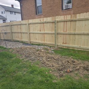Wooden Privacy Fence Installation in Murrysville